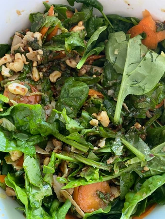 Easy Steps to Prepare|Recipe} Brussel sprouts spinach salad to die for! the So Delicious