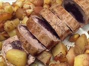 Una foto di cavolo viola al forno