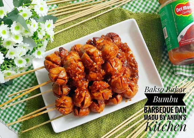 Resep Bakso Bakar Bumbu Barbeque Dan Madu Oleh Andins Kitchen Cookpad