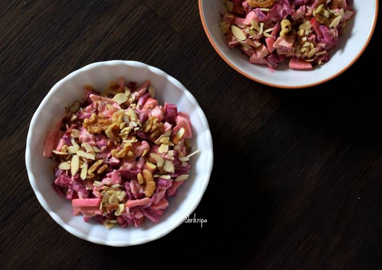 Beet and apple salad