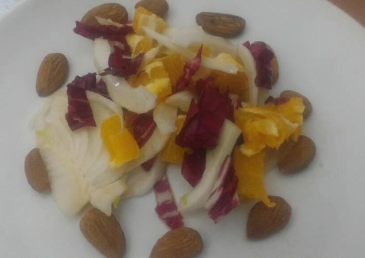 Insalatina di arance rosse siciliane radicchio e finocchio