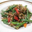 Tumis kacang panjang & teri