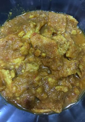 A picture of Besan ke cheele ki sabji#leftover.