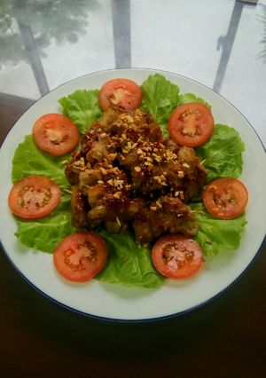 Hình của món Thịt Kim tiền (chiên).
