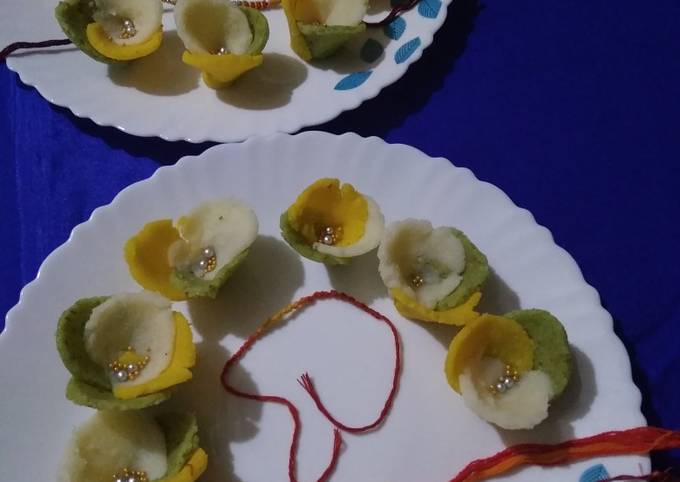 Kesar Pista Coconut Delight Flowers