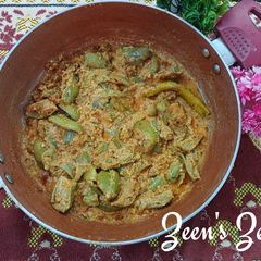 A picture of Hara Baingan Masala.