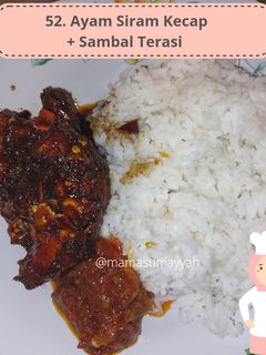 Foto resep 52. Ayam Siram Kecap + Sambal Terasi