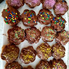My Chocolate Topped Biscuits 😁 A picture of My Chocolate Topped Biscuits 😁.