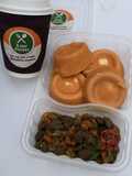 Moi moi paired with groundnut yurghut drink
