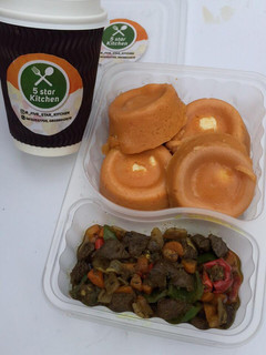 A picture of Moi moi paired with groundnut yurghut drink.