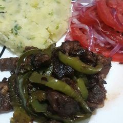 A picture of Pan fried beef #localfoodcontest_kisumu.