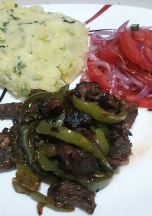 A picture of Pan fried beef #localfoodcontest_kisumu.