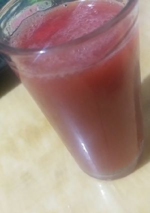 صورة لوصفة عصير فراولة