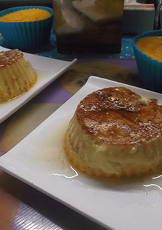 Una foto de Flan de naranja