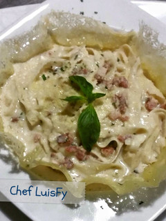 Una foto de Fetuccini a la carbonara LuisFy