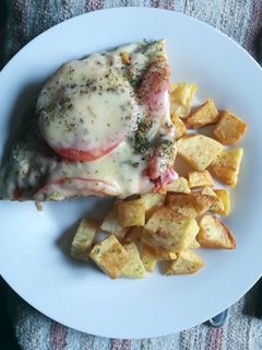 Una foto de Pizza a lo pobre (con tortilla de fideos)