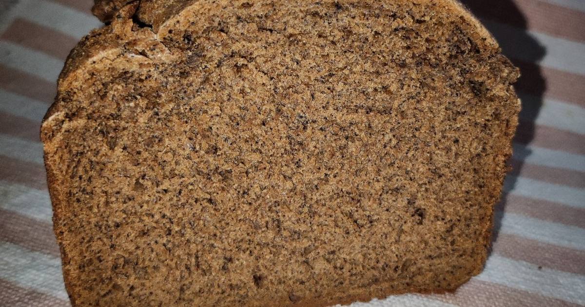 Заварной ржаной хлеб на закваске «Черный хомяк»