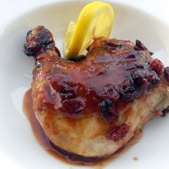 A picture of Chicken in Sweet and Sour Cranberry Sauce.