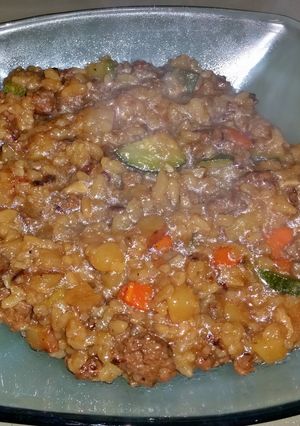 A picture of Beef & Vegetable Porridge.