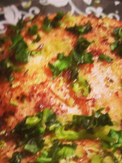 A picture of Sumac Chicken with Lime and Cilantro.