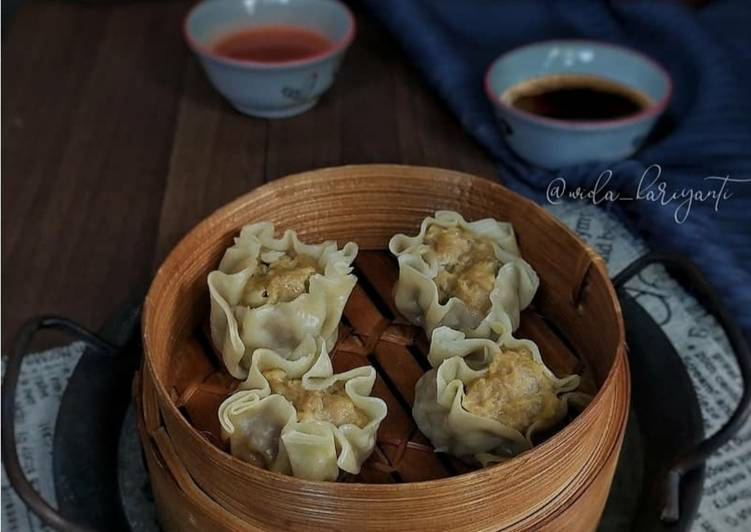 Resep masakan Kulit Siomay, dan Siomay isi Ayam Udang | Cara Bikin Kulit Siomay, dan Siomay isi Ayam Udang Yang Lezat