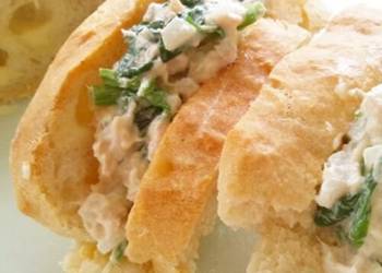 Without Fail Serving Recipe Onion Tuna  Spinach Sandwiches Most Delicious