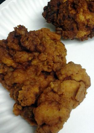 A picture of yogurt fried chicken.