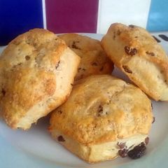 Vickys Dried Fruit & Apple Scones, GF DF EF SF NF A picture of Vickys Dried Fruit & Apple Scones, GF DF EF SF NF.
