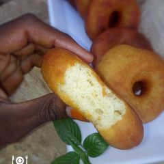 A picture of Soft fluffy doughnuts.