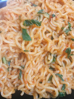 A picture of Jollof vegetable noodles.