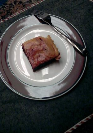 A picture of Red Velvet Cheesecake Brownies.