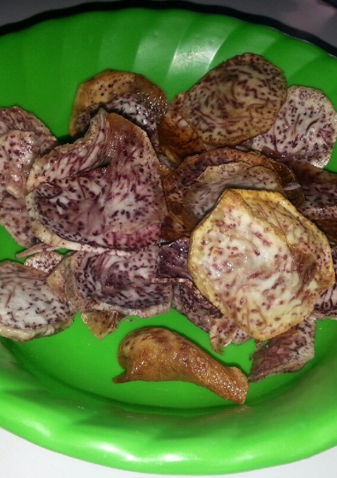 A picture of Arrow root crisps.
