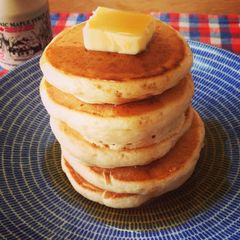 A picture of Egg-free Fluffy Pancakes.