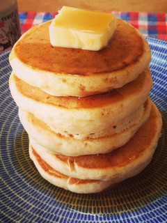 A picture of Egg-free Fluffy Pancakes.