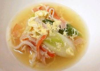 How to Recipe Tasty Rave Reviews from the Little Ones Imitation Crab and Egg Soup