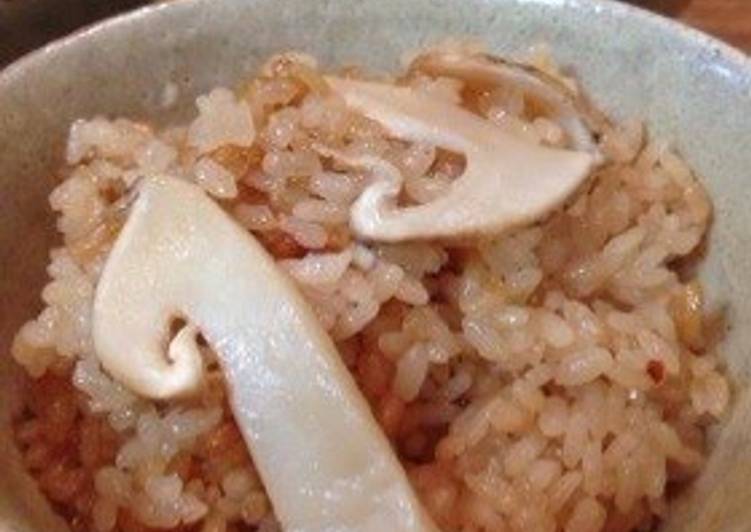 Simple Way to Make Speedy The Taste of Fall–Matsutake Mushroom Rice