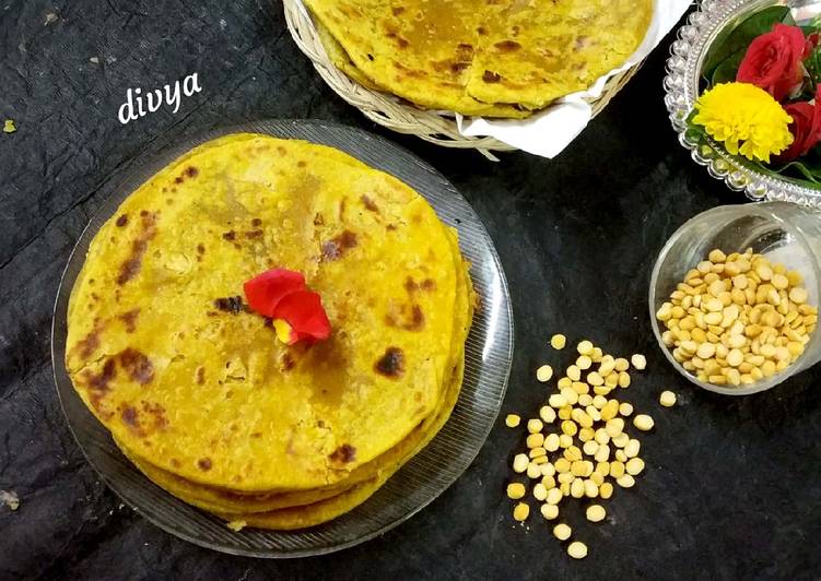 Recipe of Super Quick Homemade Puran poli/purnam poori