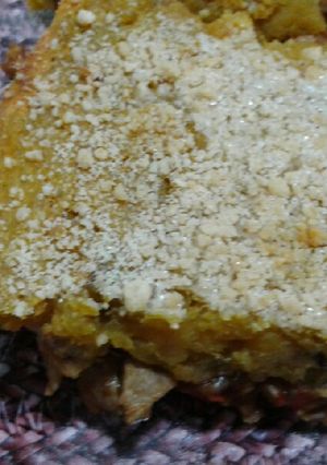 Una foto de Pastel de cerdo y batata
