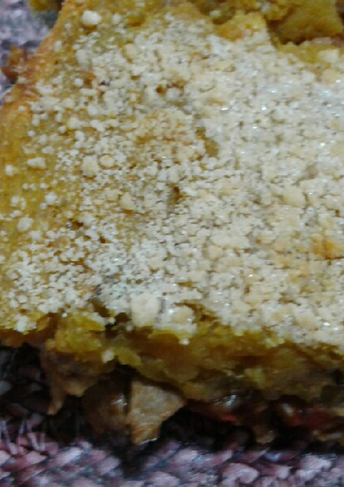 Una foto de Pastel de cerdo y batata