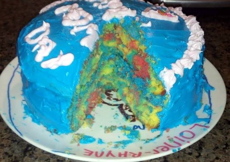 Steps to Prepare Quick Tye Dye Cake