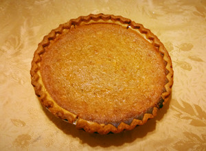 A picture of Mr. Spock's Mississippi Sweet Potato Pie.