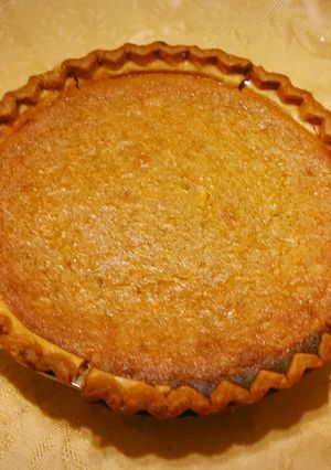 A picture of Mr. Spock's Mississippi Sweet Potato Pie.