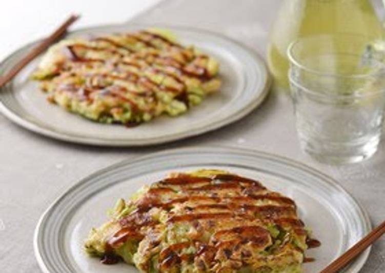 Recipe of Perfect Tofu and Natto Chewy Okonomiyaki