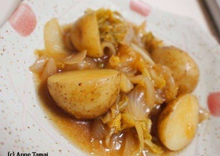 Recipe of Any-night-of-the-week Easy Sweet Simmered New Potatoes and Cabbage