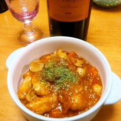 A picture of Tomato Stew with Pork Filet and Beans.