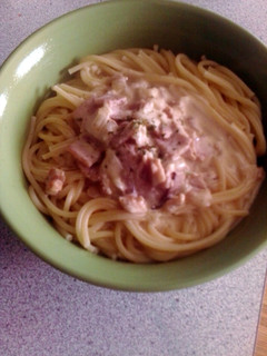 A picture of Spaghetti Carbonara.