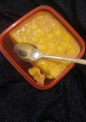 Foto resep Mpasi puding melon susu