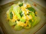 bok choy egg stir fry