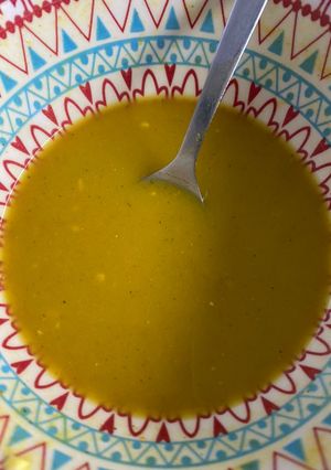 Una foto de Sopa-crema de caldo con verdura