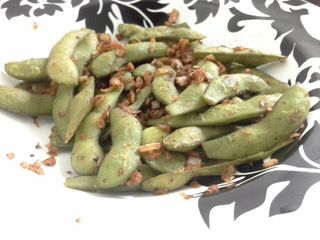 Spicy Garlic Edamame